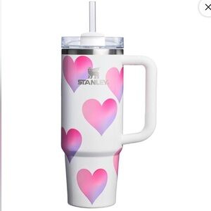 NEW Stanley Pink and White Heart  Valentines Day 30oz Quencher